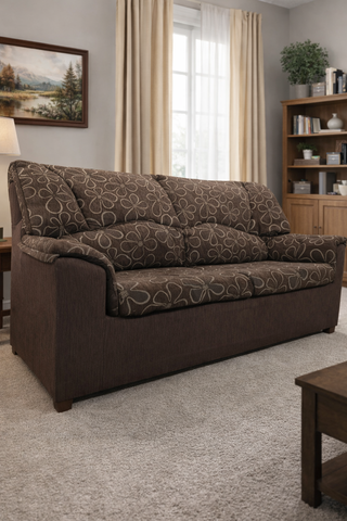 Sofá de 3 plazas con estampado floral