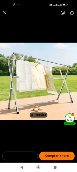 Tendedero de ropa telescópico