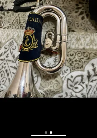 Corneta plateada brillante do reb honsuy carmen