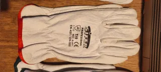 Guantes de cuero Sifer T/9 (3 pares)