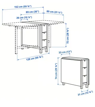 Mesa plegable comedor/cocina