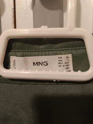 Vestido polipiel verde