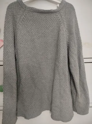 Jersey gris de algodón