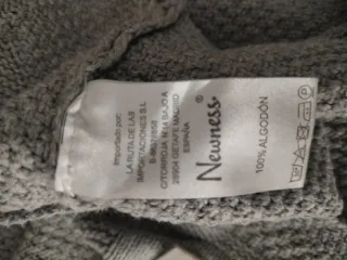 Jersey gris de algodón