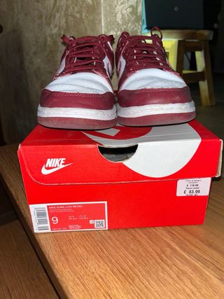 Nike Dunk Bordeaux e Bianche Nuove