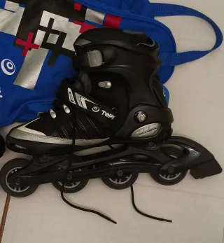 Patines en línea TOPICNOISY + bolsa + protecciones