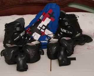 Patines en línea TOPICNOISY + bolsa + protecciones
