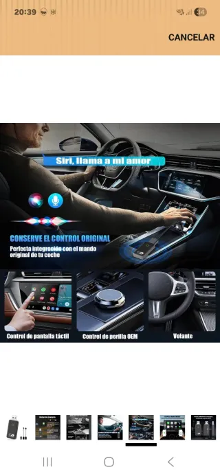 Adaptador CarPlay / Android Auto Inalámbrico
