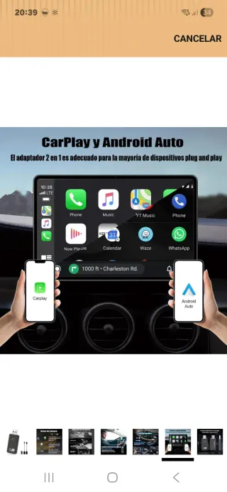 Adaptador CarPlay / Android Auto Inalámbrico