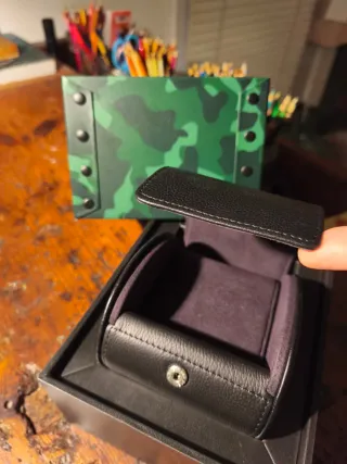 Estuche Breitling Original Negro y Verde