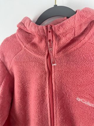 Columbia Chaqueta Polar Rosa con Capucha
