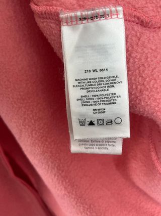 Columbia Chaqueta Polar Rosa con Capucha