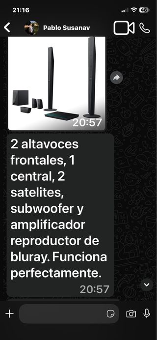 Sony Home Cinema Set Negro