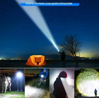 LINTERNA TÁCTICA LED ULTRA POTENTE CALIDAD PREMIUM
