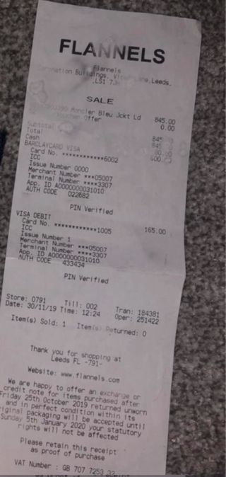 Chaqueta Moncler Azul Marino Original