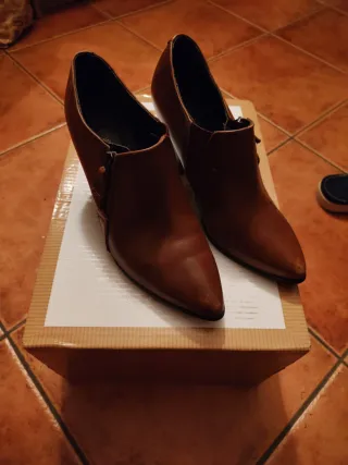 Botines marrones mujer