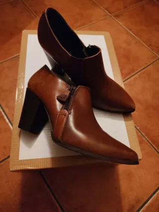 Botines marrones mujer
