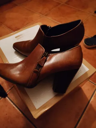 Botines marrones mujer