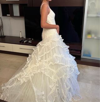 Traje de Novia Manuel Mota Blanco+ velo