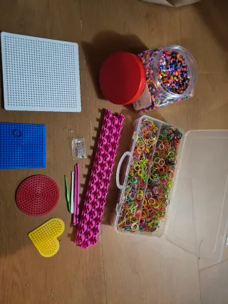 Kit Pulseras Gomas Elásticas y Cuentas