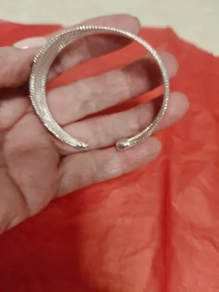 Pulsera Plata Esterlina Brillantemuu brillante aju
