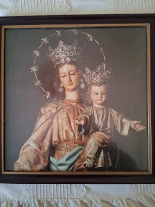 Cuadro Virgen Maria Auxiliadora con Niño