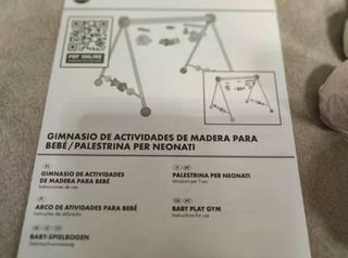 Gimnasio bebé madera sin estrenar
