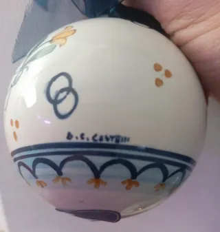 Palla Natale Ceramica Castelli Angelo Fiore