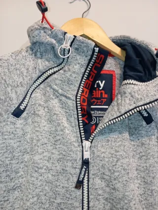 Sudadera Superdry Gris con Capucha