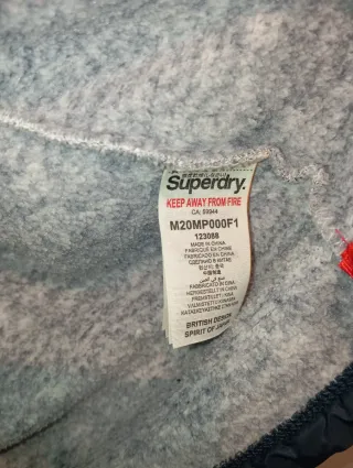 Sudadera Superdry Gris con Capucha