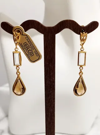Pendientes Gilco Chapado Oro Largos