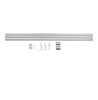 Barra Cortina Extensible Níquel 183-366cm