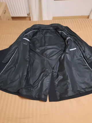 Abrigo Massimo Dutti azul marino