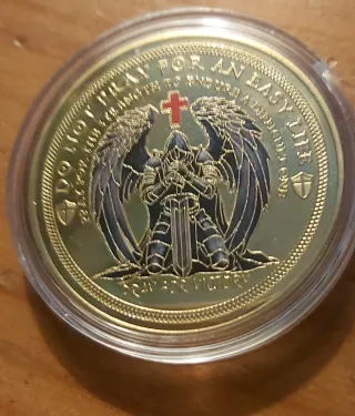 Moneda caballero templario