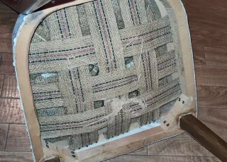 Silla vintage de madera