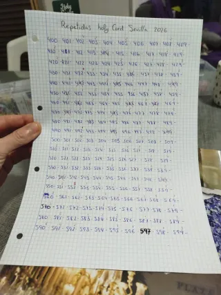 Holycard Sevilla 2026 Repetidos!!