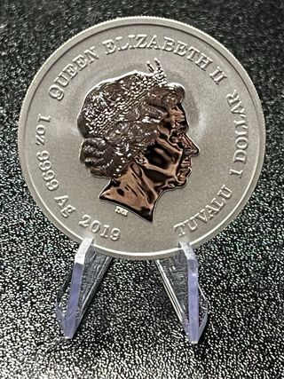 Moneda Plata 9999 1oz Capitán América Marvel 2019
