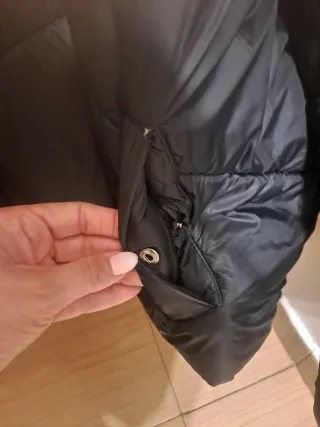 Abrigo acolchado negro