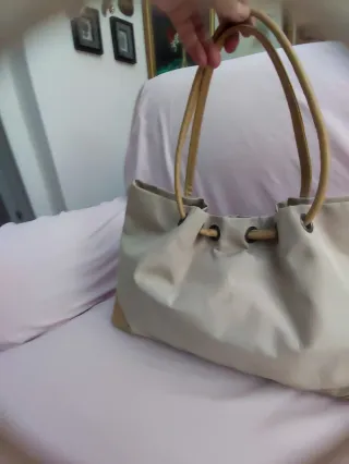 Bolso Adolfo Domínguez Beige/Marrón