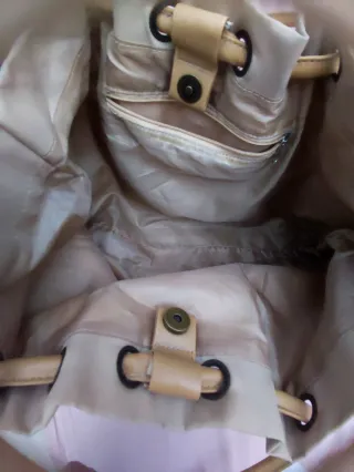 Bolso Adolfo Domínguez Beige/Marrón