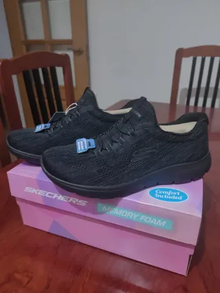 Skechers Zapatillas Negras Mujer número 40