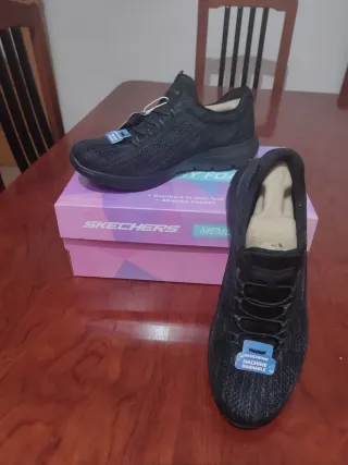 Skechers Zapatillas Negras Mujer número 40