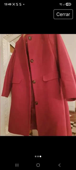 Abrigo paño talla 40