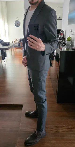Traje Zara Gris Hombre