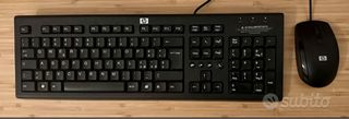 Tastiera e Mouse USB HP Neri