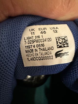 Zapatillas Lacoste Azul y Verde