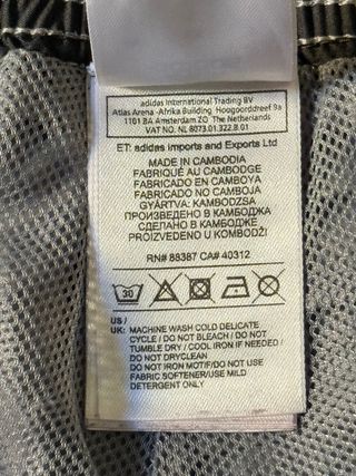 Pantalón Adidas Gris Talla L Hombre