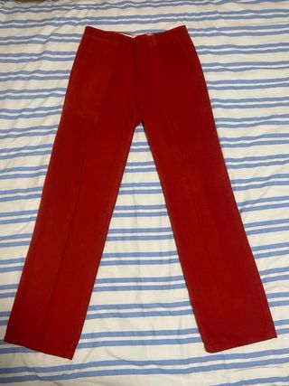 Pantalón de pana naranja t.42