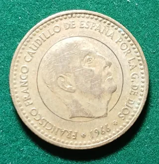 1 Peseta 1966 ERROR