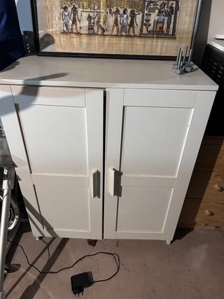 Mueble auxiliar blanco madera